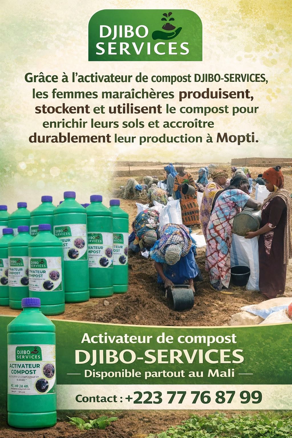 Autonomisation des femmes maraîchères à travers le compostage accéleré à Mopti